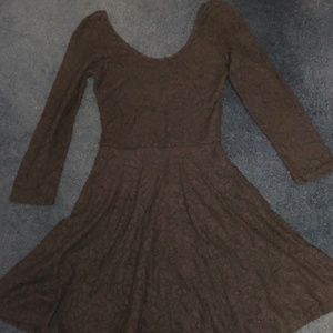 Abercrombie Black Lace Scoop Neck Dress